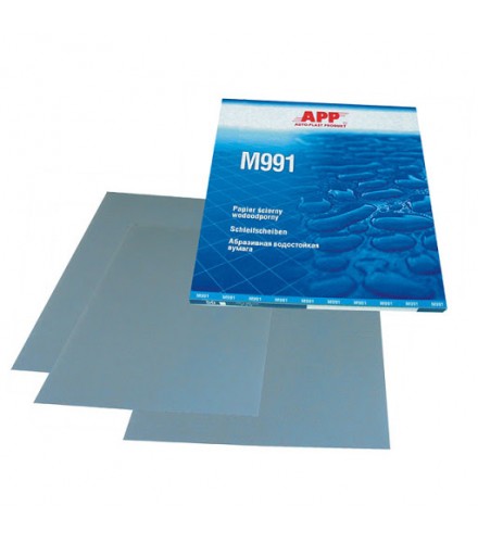 Абразивная водостойкая бумага MATADOR 991 / голубая / 230x280мм Р1500