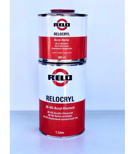 RELO Лак акриловый Relocryl 2K-HS-Acryl Klarlack 1,5л с отвердителем