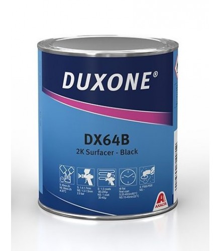 Duxone DX64B 2К АКРИЛОВЫЙ ГРУНТ-НАПОЛНИТЕЛЬ ЧЕРНЫЙ 1Л