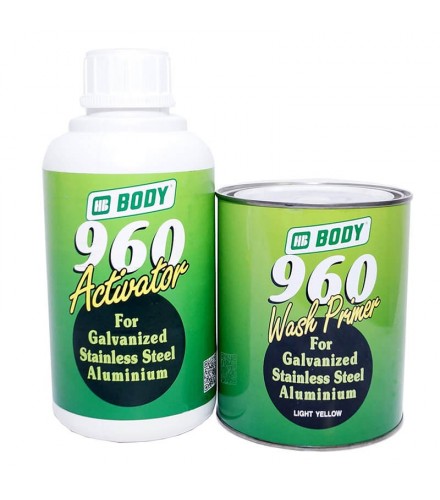 HB BODY 960 Wash Primer 2К Кислотный грунт, комплект 1л+1л