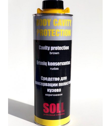 Средство для консервации полостей кузова SOLL BODY CAVITY PROTECTION,коричневое, 1 л