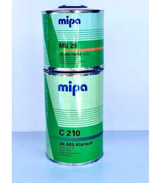 MIPA Лак акриловый 2K-MS-Klarlack C 210-25 (1л + 0,5 л отв.)